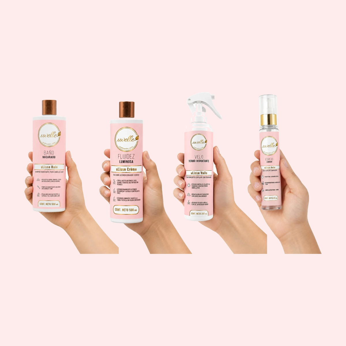 uLisse · Ritual completo: Bain, Crème, Voile y Huile